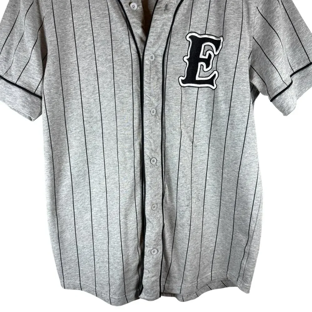 Empyre 2018 Striped Embroidred Baseball Jersey Men’s M - Streetwear Skater Urban - Picture 6 of 14